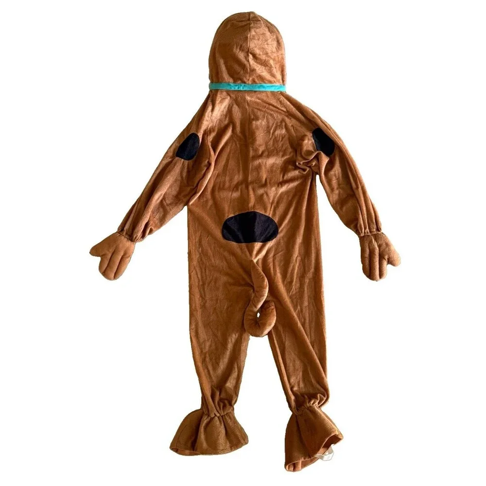 Scooby Doo Halloween Costume Kids Youth Large L Deluxe Rubies Plush Jumpsuit EUC